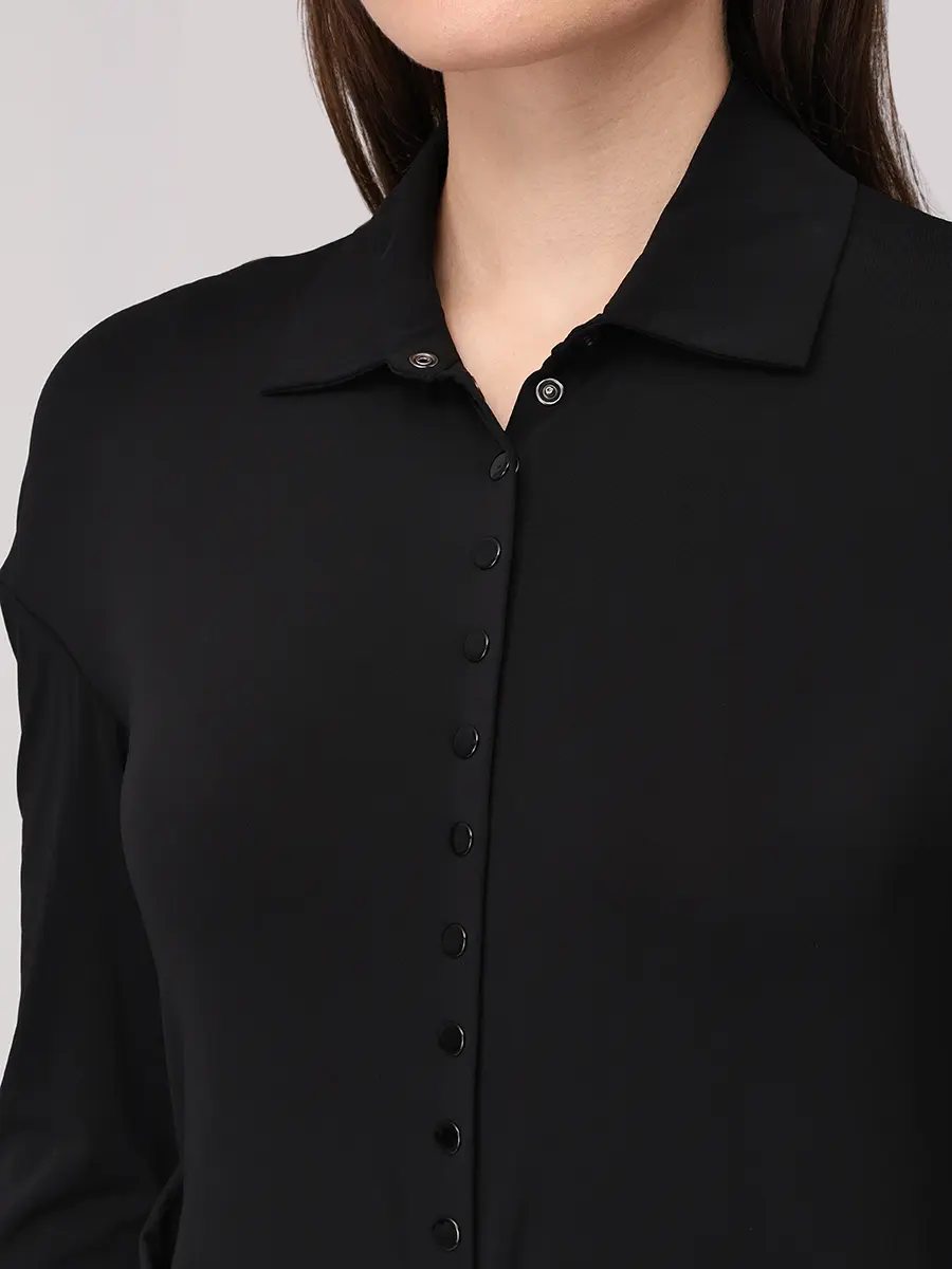 Платье из вискозы ALBERTA FERRETTI A040866240555 Черный  Фото 5