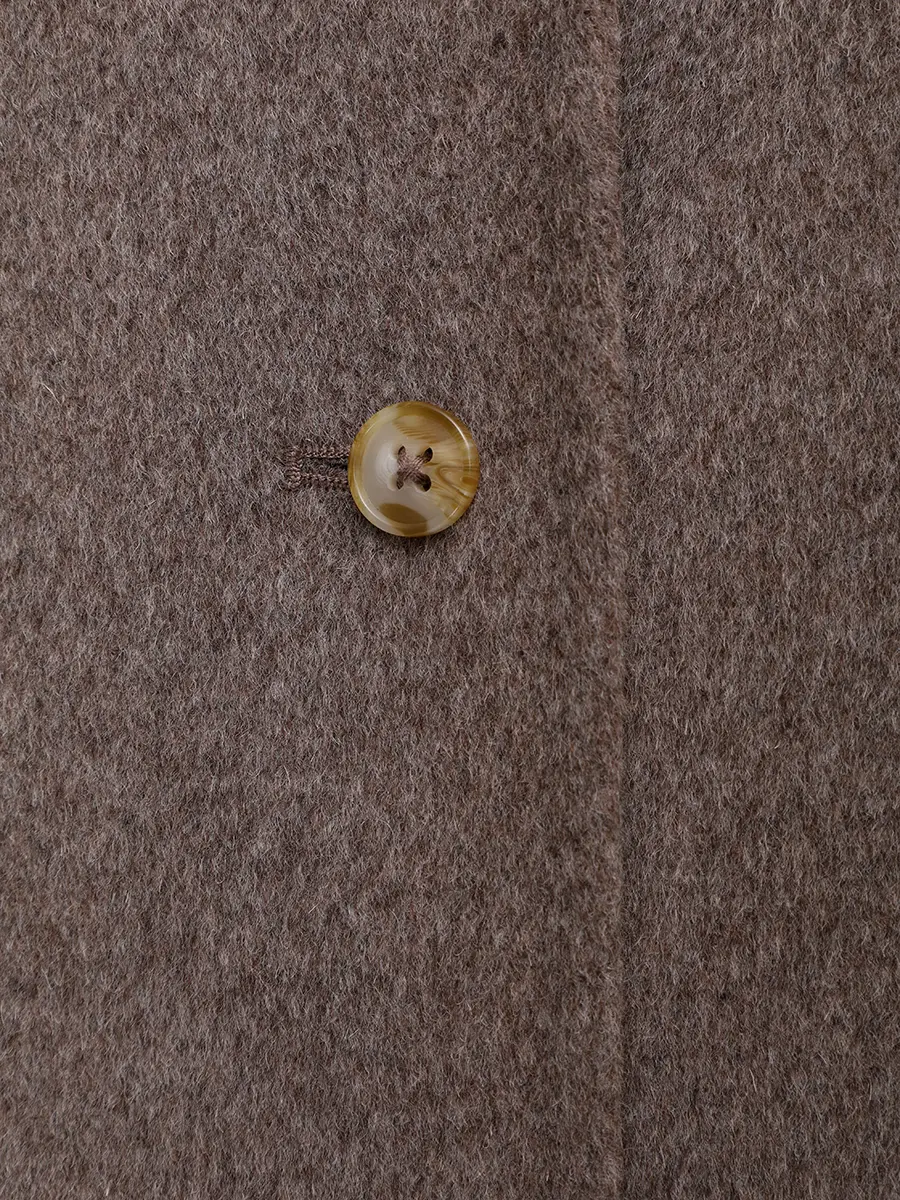 Полупальто шерстяное Dunne LOULOU DE SAISON DUNNE Коричневый  Фото 6