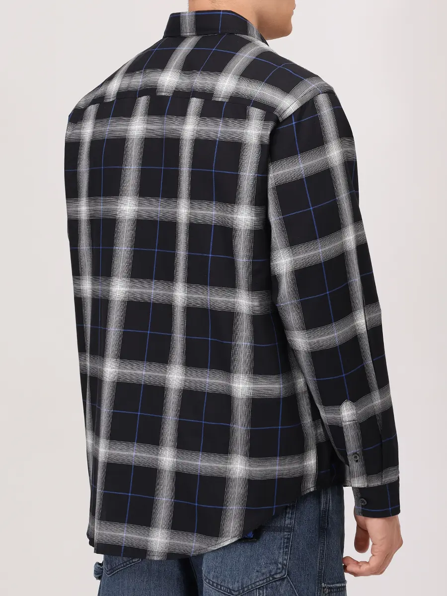 Рубашка Regular Fit хлопковая HUGO 50545254/001 Клетка  Фото 3