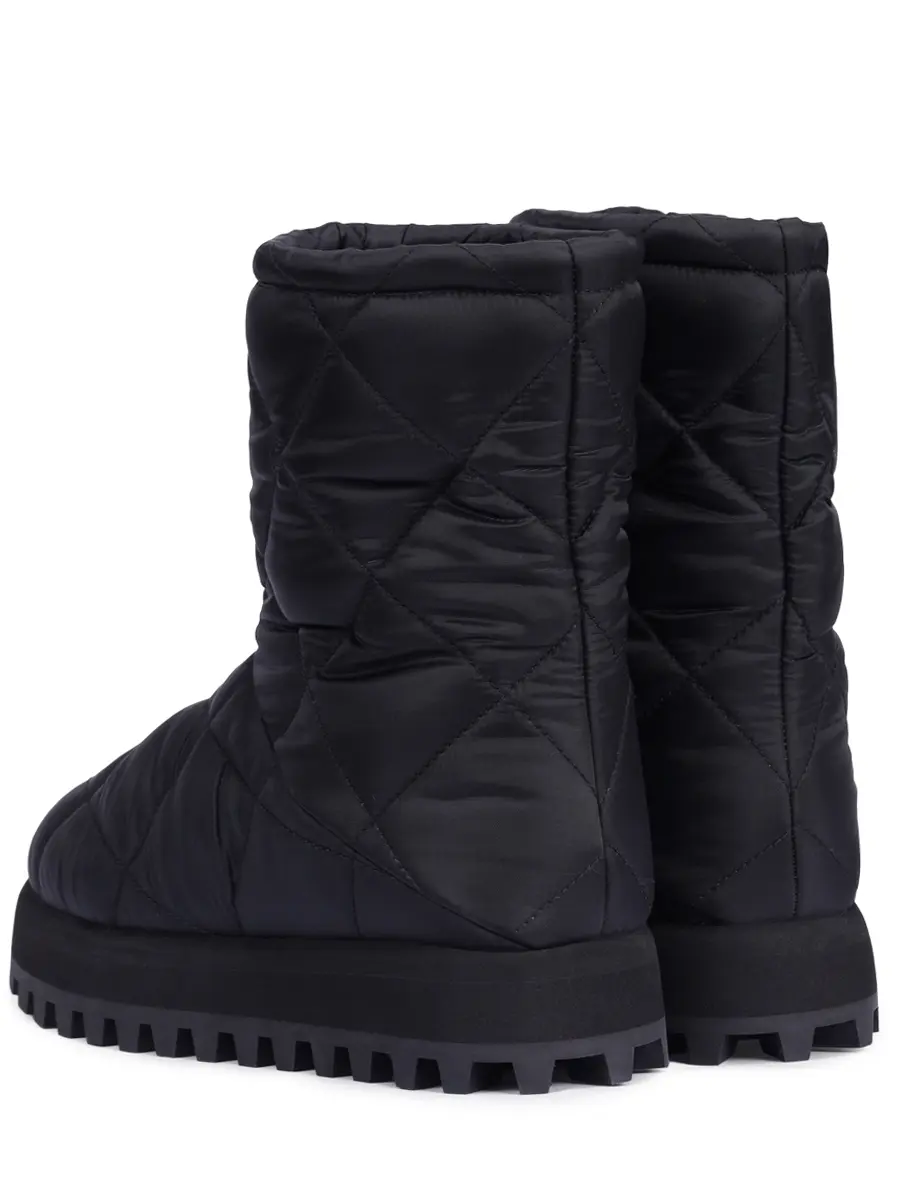 Угги стеганые DOLCE & GABBANA CT1096 AQ075 80999 Черный  Фото 4