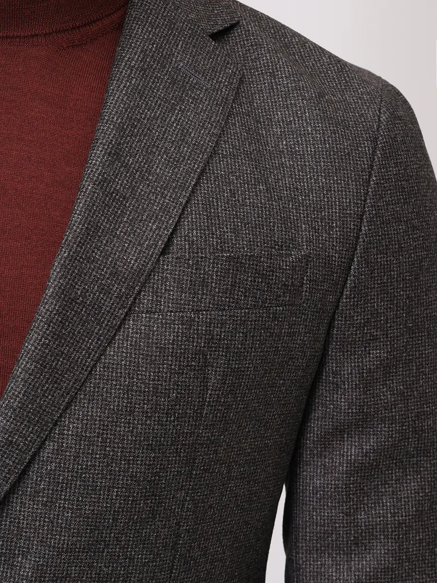 Пиджак шерстяной BOSS 50553336/202 Коричневый  Фото 5