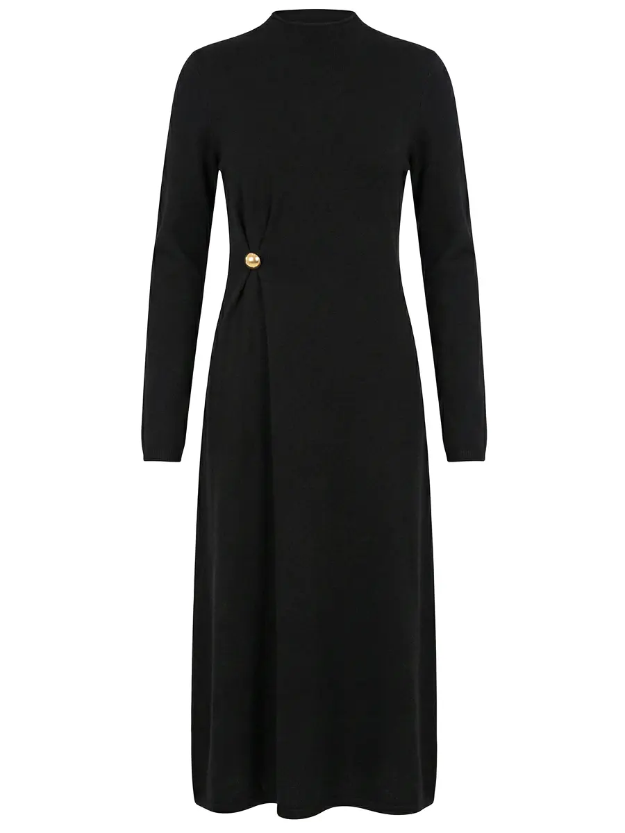 

Платье шерстяное, Черный, LUCERO