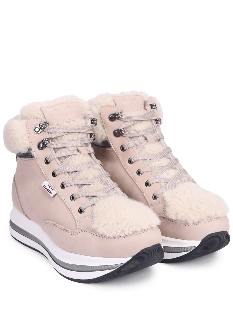 Ботинки из нубука на меху VOILE BLANCHE 001 2502435 01 3B78 Серый  Фото 2