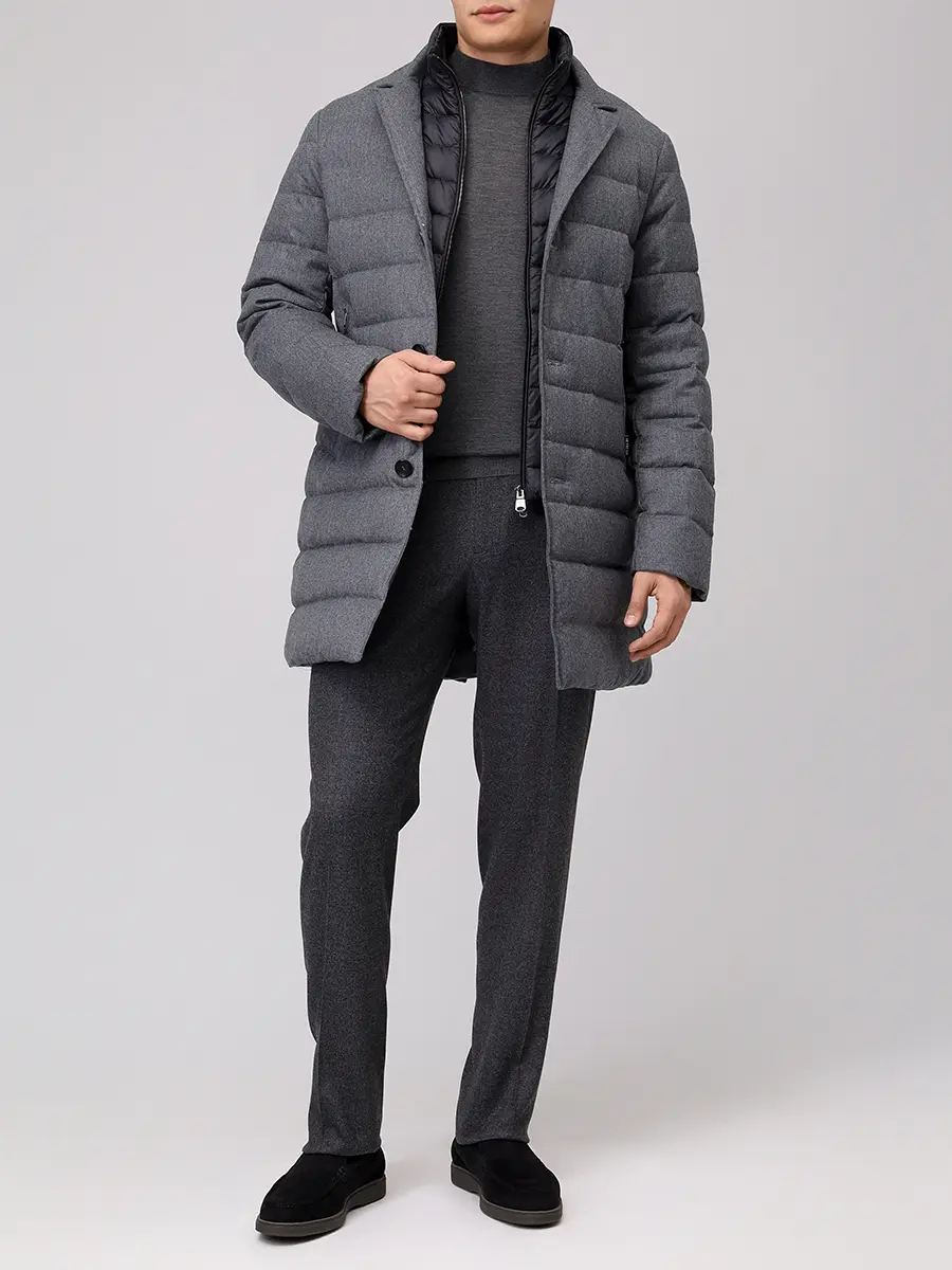 Пуховик стеганый HETREGO 8P514 F 25W016 GRM MAGNUS Серый  Фото 2