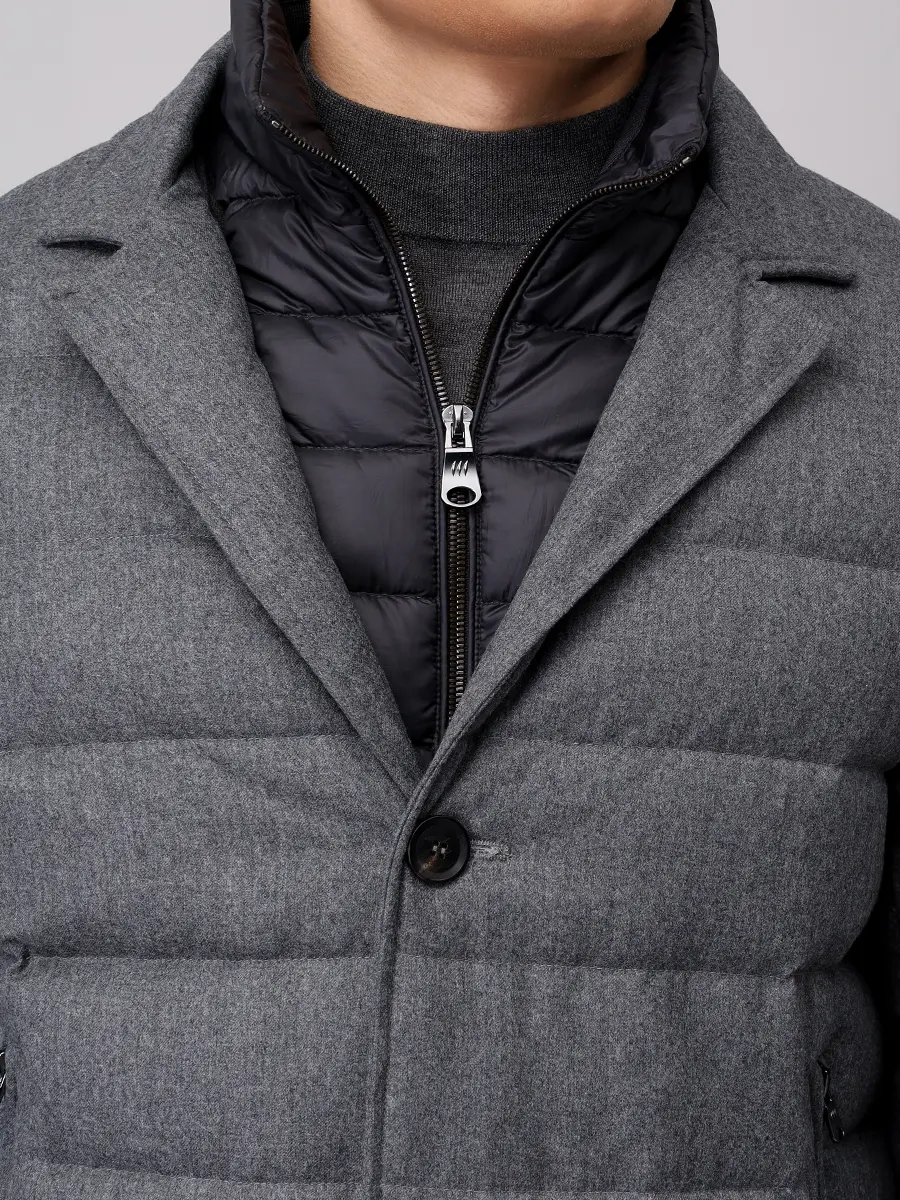 Пуховик стеганый HETREGO 8P514 F 25W016 GRM MAGNUS Серый  Фото 5