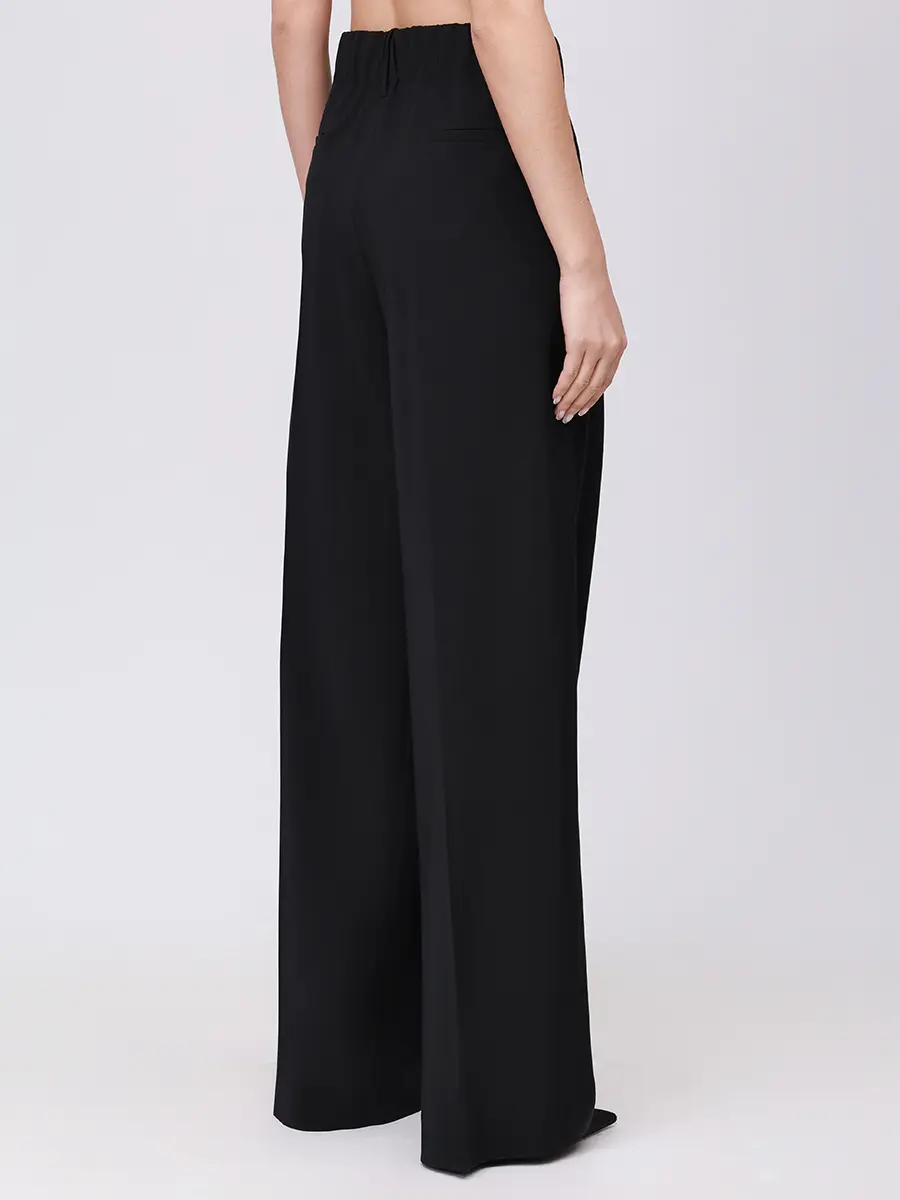 Брюки шерстяные PAUL & SHARK 15354035/011 Черный  Фото 3