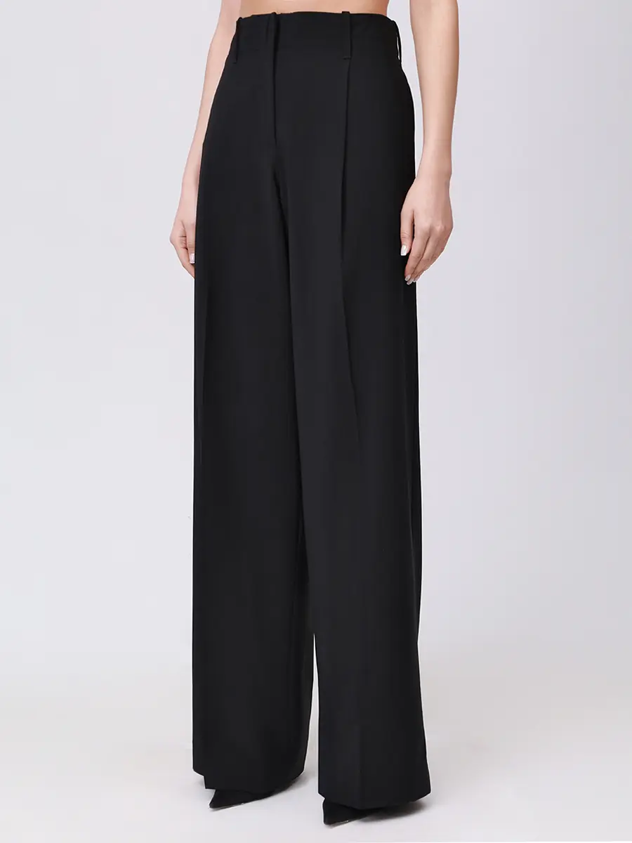 Брюки шерстяные PAUL & SHARK 15354035/011 Черный  Фото 4