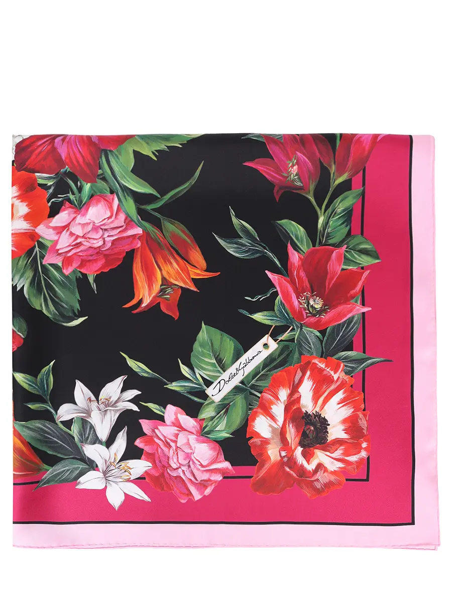 

Платок шелковый, Розовый, FN090R GDC7A HN5QW