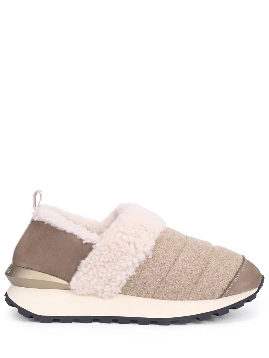 Слипоны на меху VOILE BLANCHE 001 2016210 08 3D42 Бежевый 