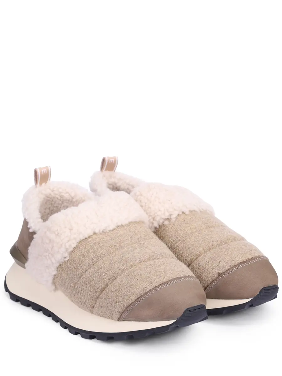 Слипоны на меху VOILE BLANCHE 001 2016210 08 3D42 Бежевый  Фото 2