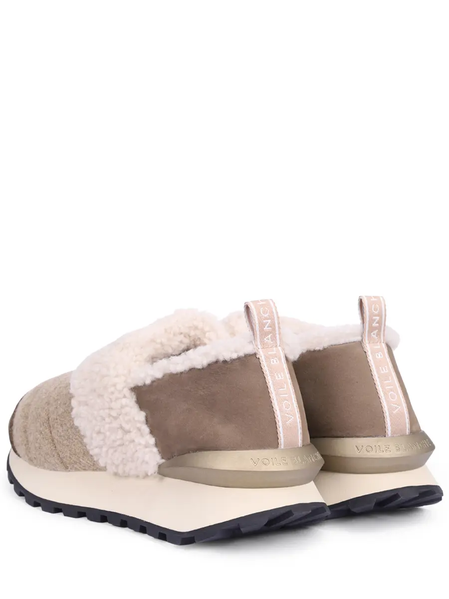 Слипоны на меху VOILE BLANCHE 001 2016210 08 3D42 Бежевый  Фото 4