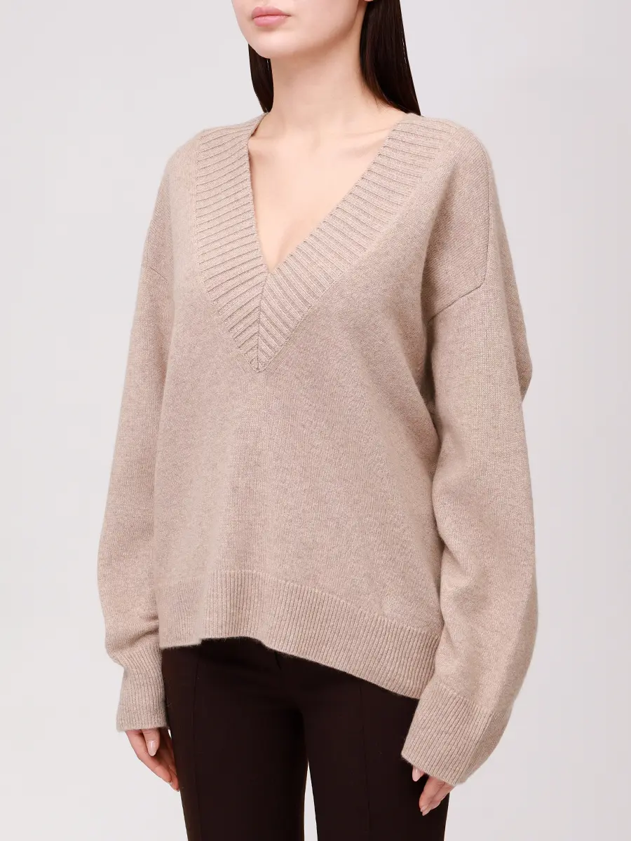 Пуловер кашемировый Sage LOULOU DE SAISON SAGE LDS Бежевый  Фото 4