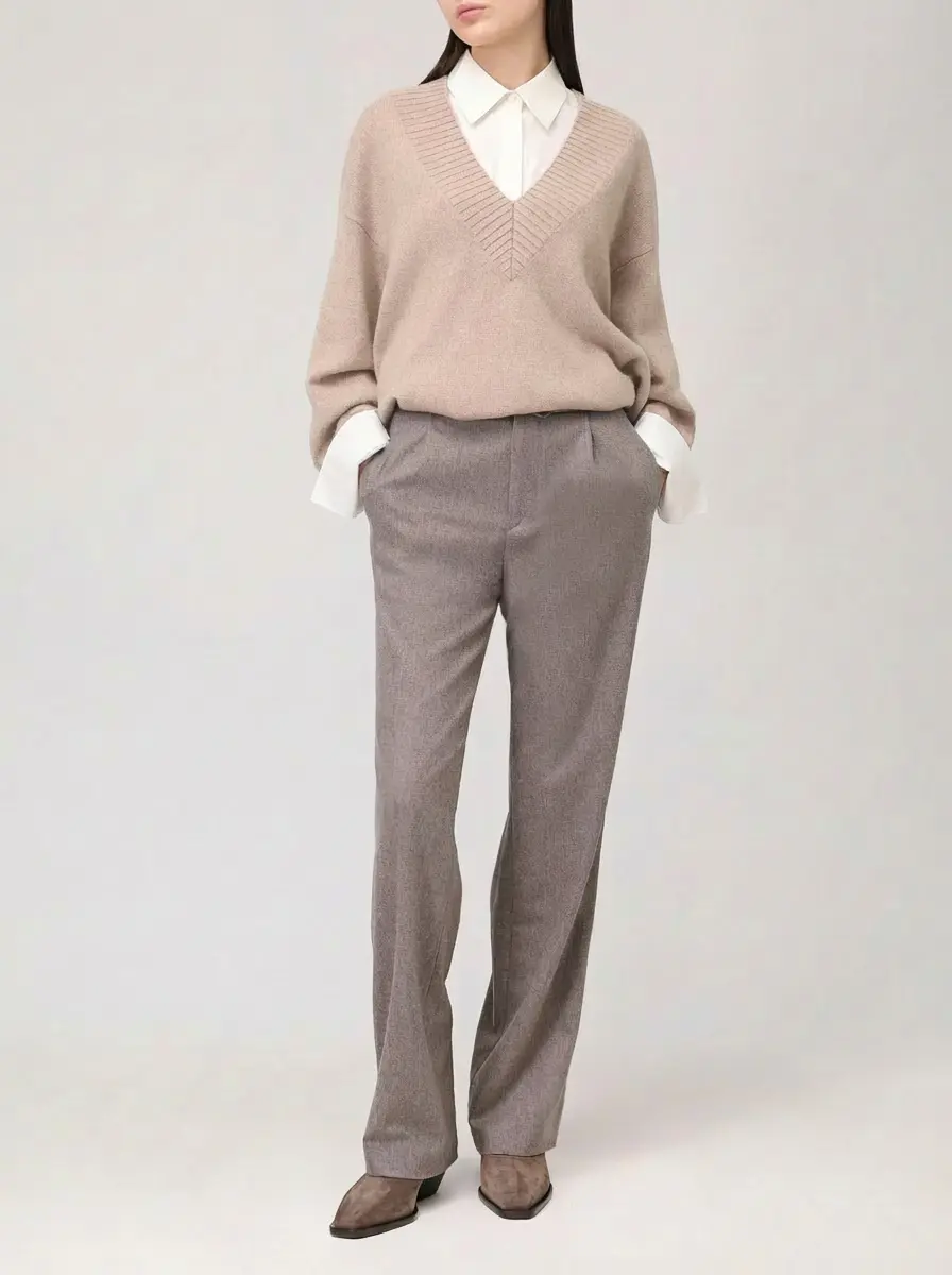 Пуловер кашемировый Sage LOULOU DE SAISON SAGE LDS Бежевый  Фото 2