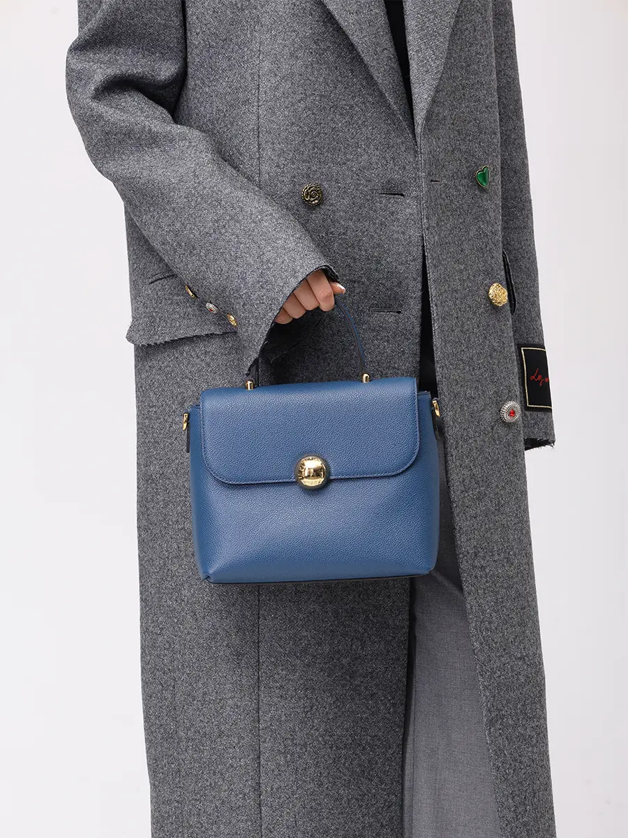 Сумка кожаная Moonlight FURLA WB01882-BX3036-6G000 Синий  Фото 2