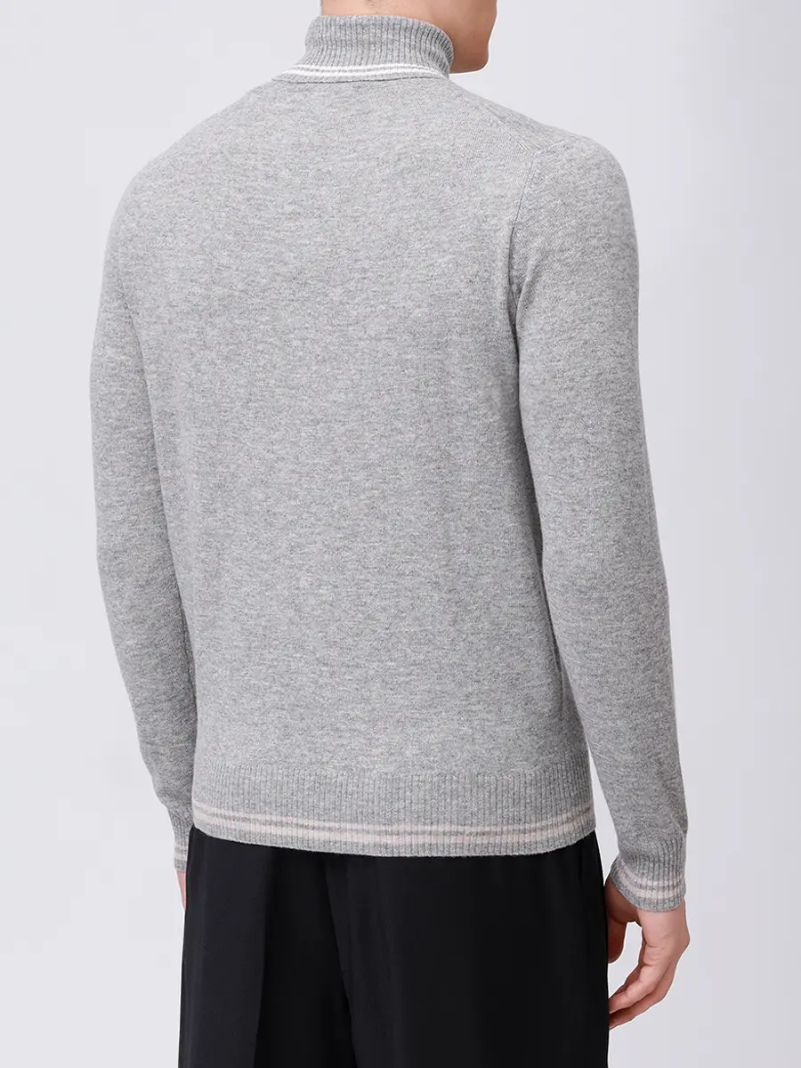 Свитер из шерсти и кашемира L.B.M. 1911 59503/5/6351 Серый  Фото 3