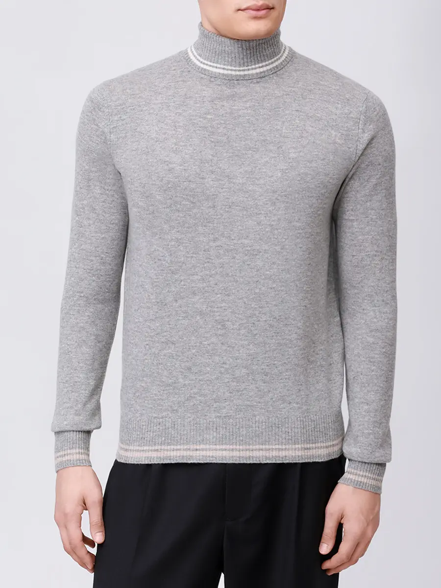 Свитер из шерсти и кашемира L.B.M. 1911 59503/5/6351 Серый  Фото 4
