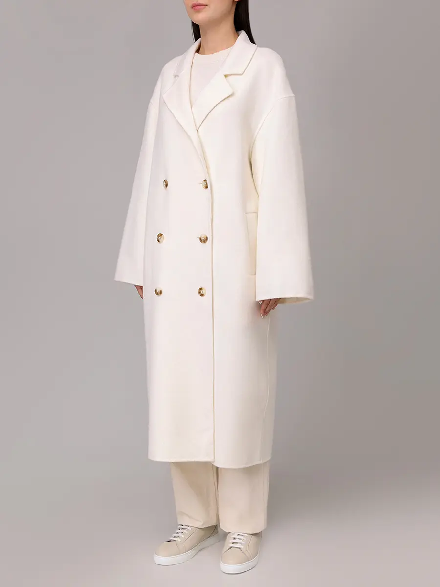 Пальто шерстяное Borneo LOULOU DE SAISON BORNEO LDS Белый  Фото 4