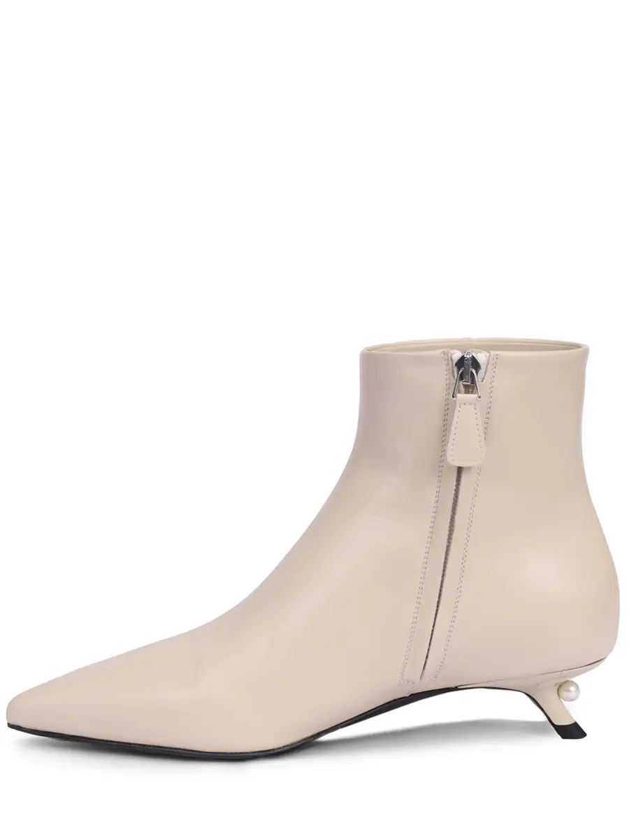 Ботильоны кожаные ALEVI L26W7004.F.1245194 035 Кремовый  Фото 3