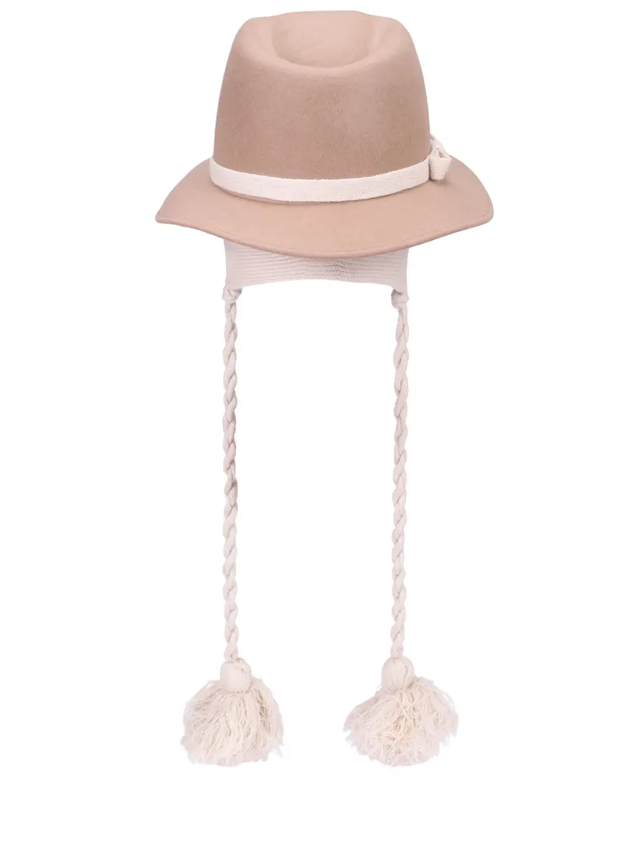 

Шляпа шерстяная, Розовый, AK1006YU-U11124U-M11