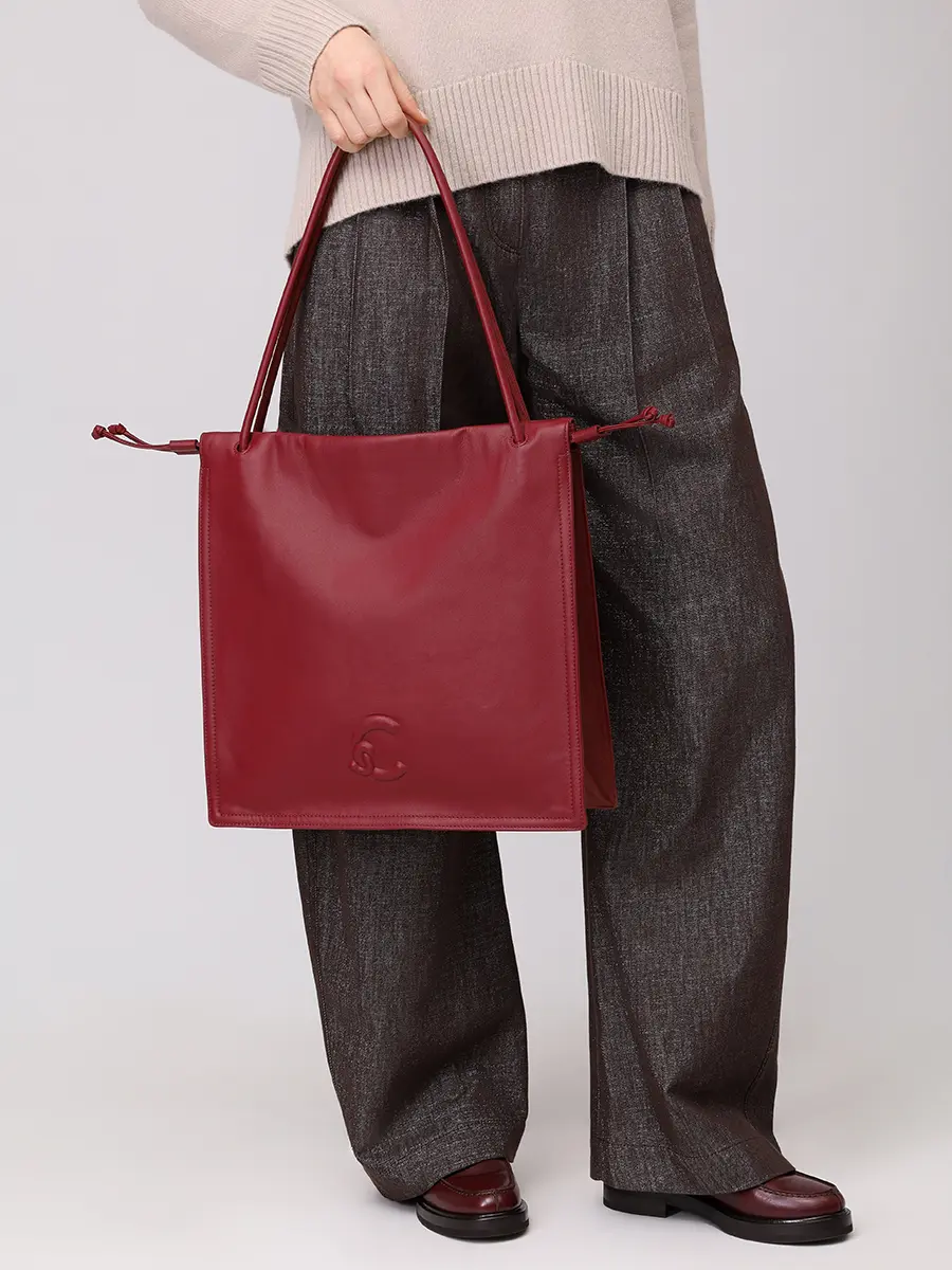 Сумка кожаная Dulse COCCINELLE E1 SS5 11 01 01/R52 Бордовый  Фото 2