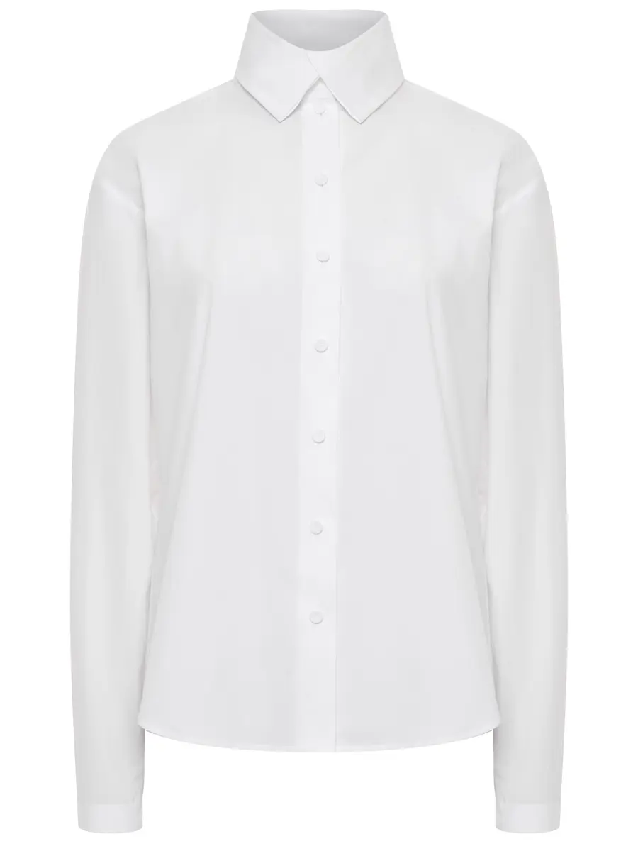 

Блуза хлопковая, Белый, A022066280001