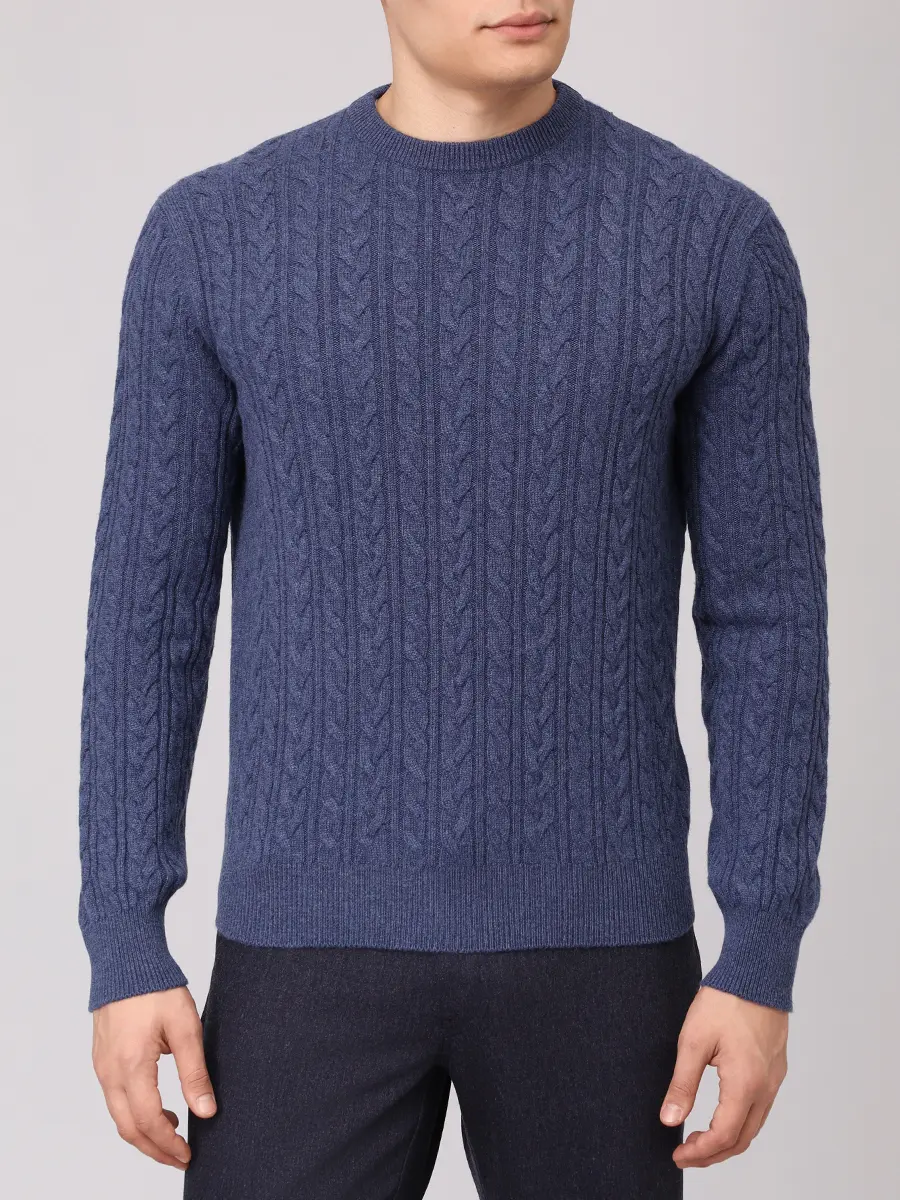 Джемпер кашемировый AGNONA K110U58U-6K0811U-B39 Синий  Фото 4