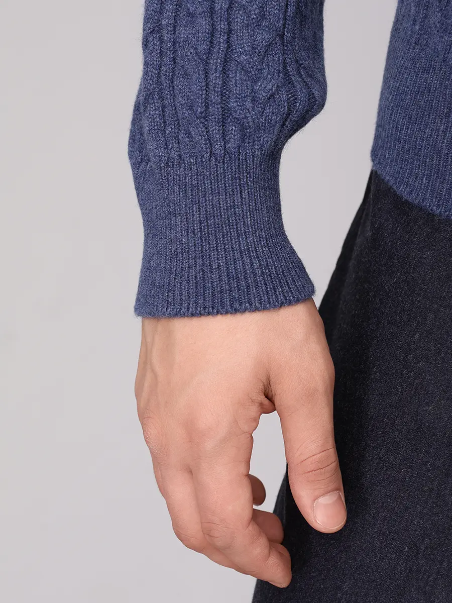 Джемпер кашемировый AGNONA K110U58U-6K0811U-B39 Синий  Фото 5