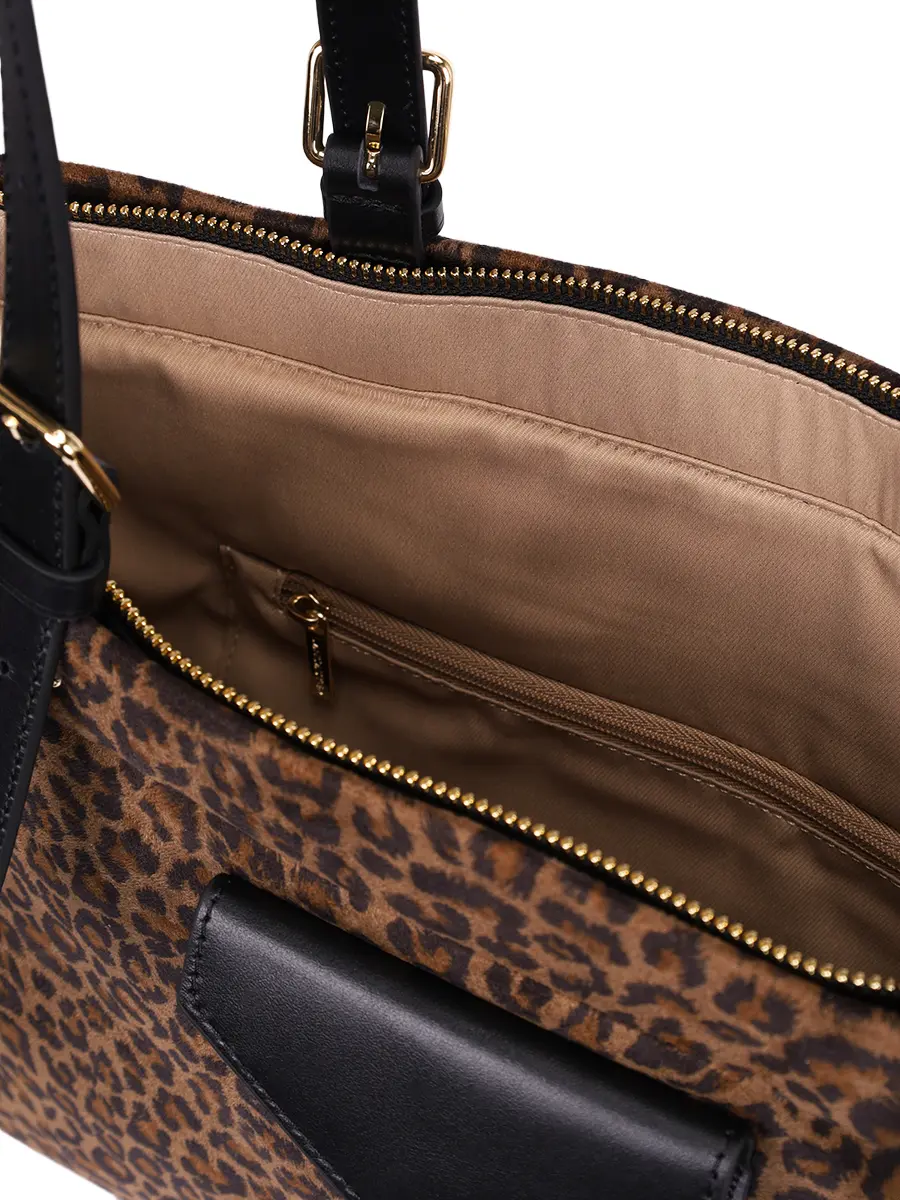 Сумка текстильная LANCASTER 518-048-CAMELLEOP Анималистичный принт  Фото 4