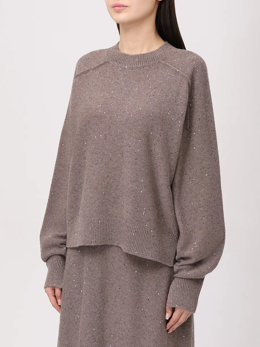 Джемпер шерстяной ANTONELLI FIRENZE 41619P-01725-20204 Бежевый  Фото 4