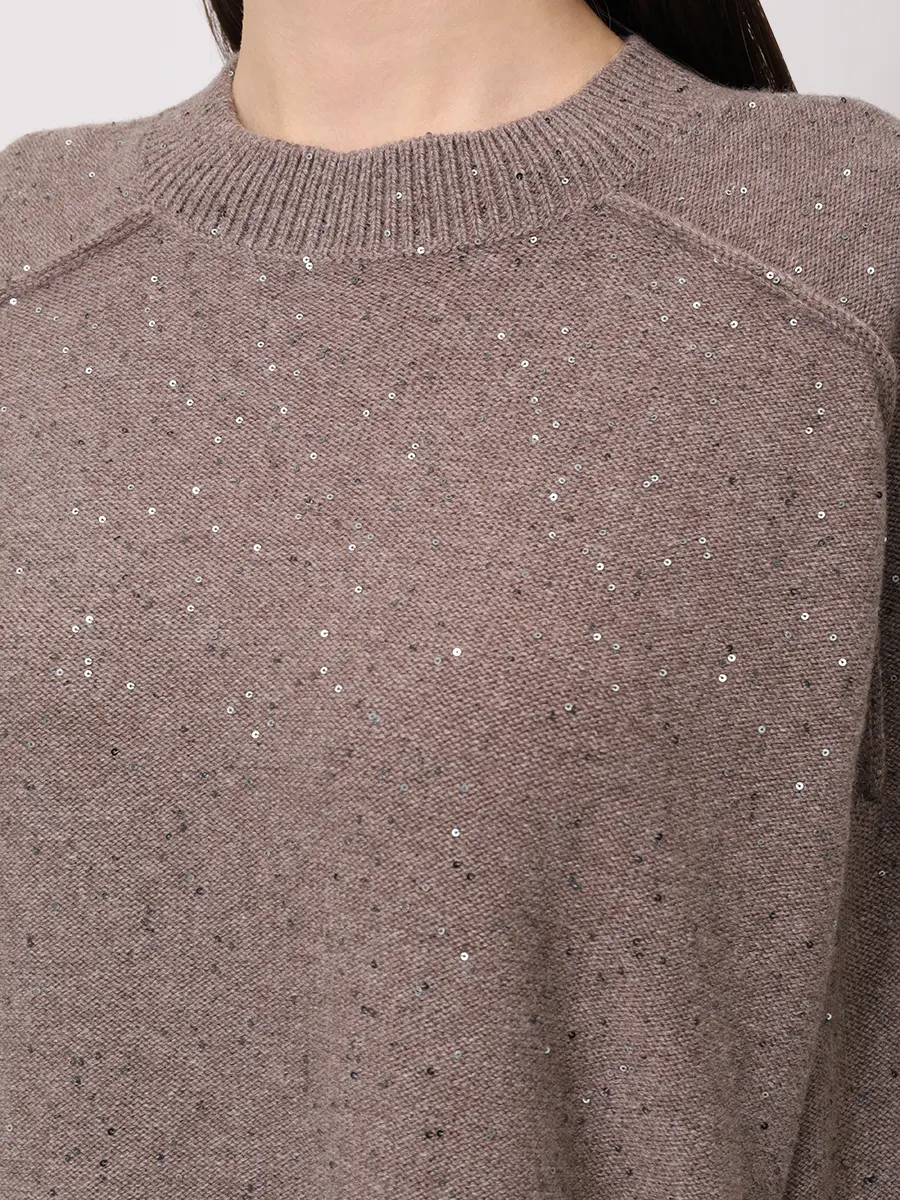 Джемпер шерстяной ANTONELLI FIRENZE 41619P-01725-20204 Бежевый  Фото 5