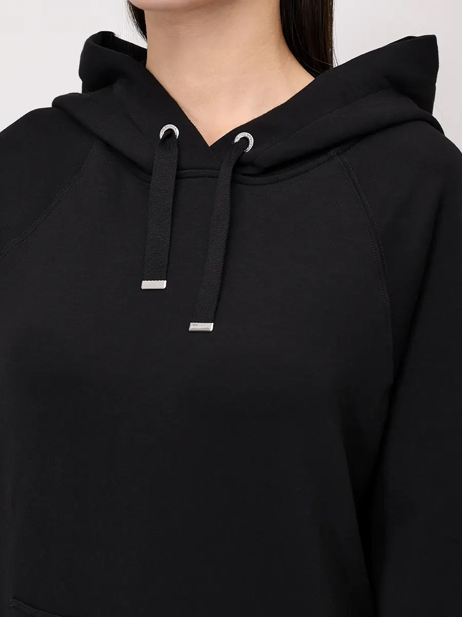 Худи однотонное PAUL & SHARK 15351802/011 Черный  Фото 5