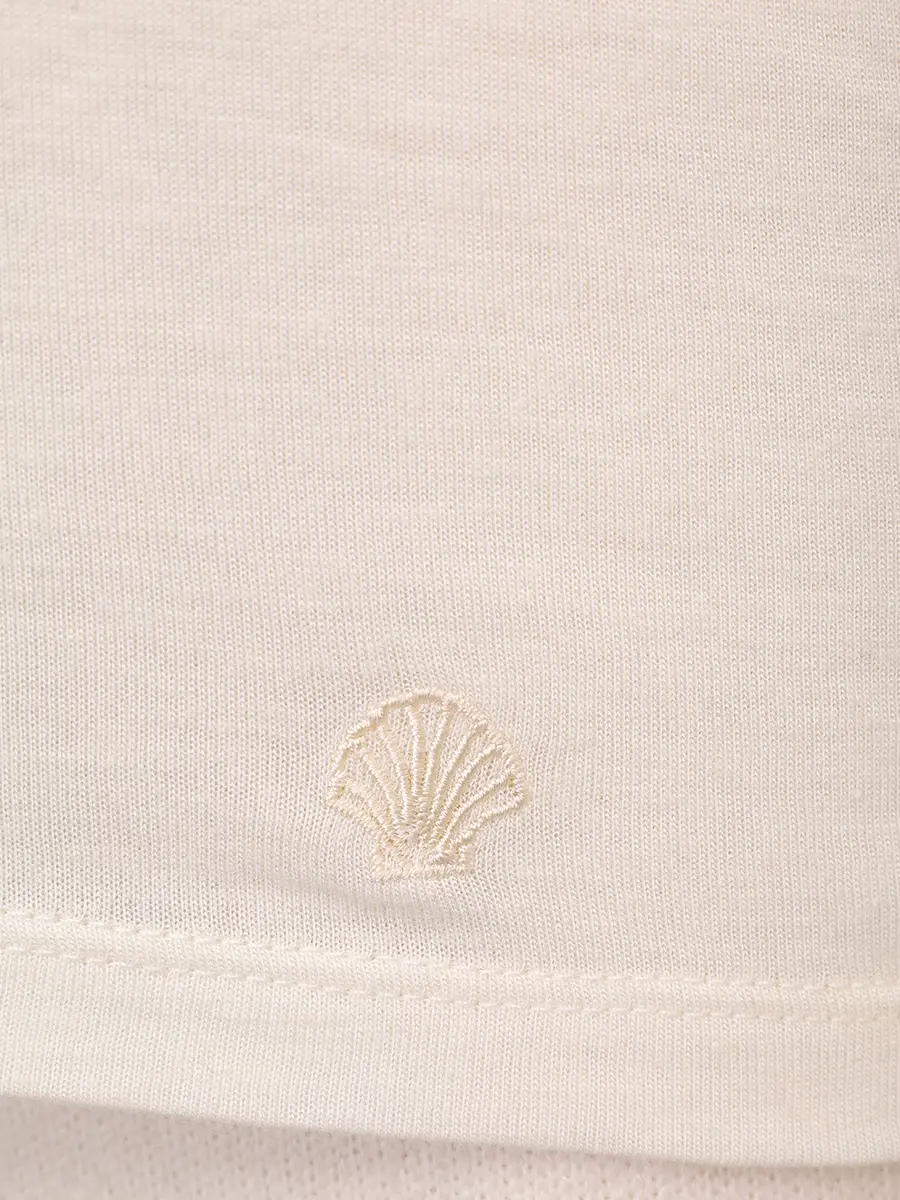 Лонгслив из вискозы и шерсти Ava LOULOU DE SAISON AVA LDS Белый  Фото 6