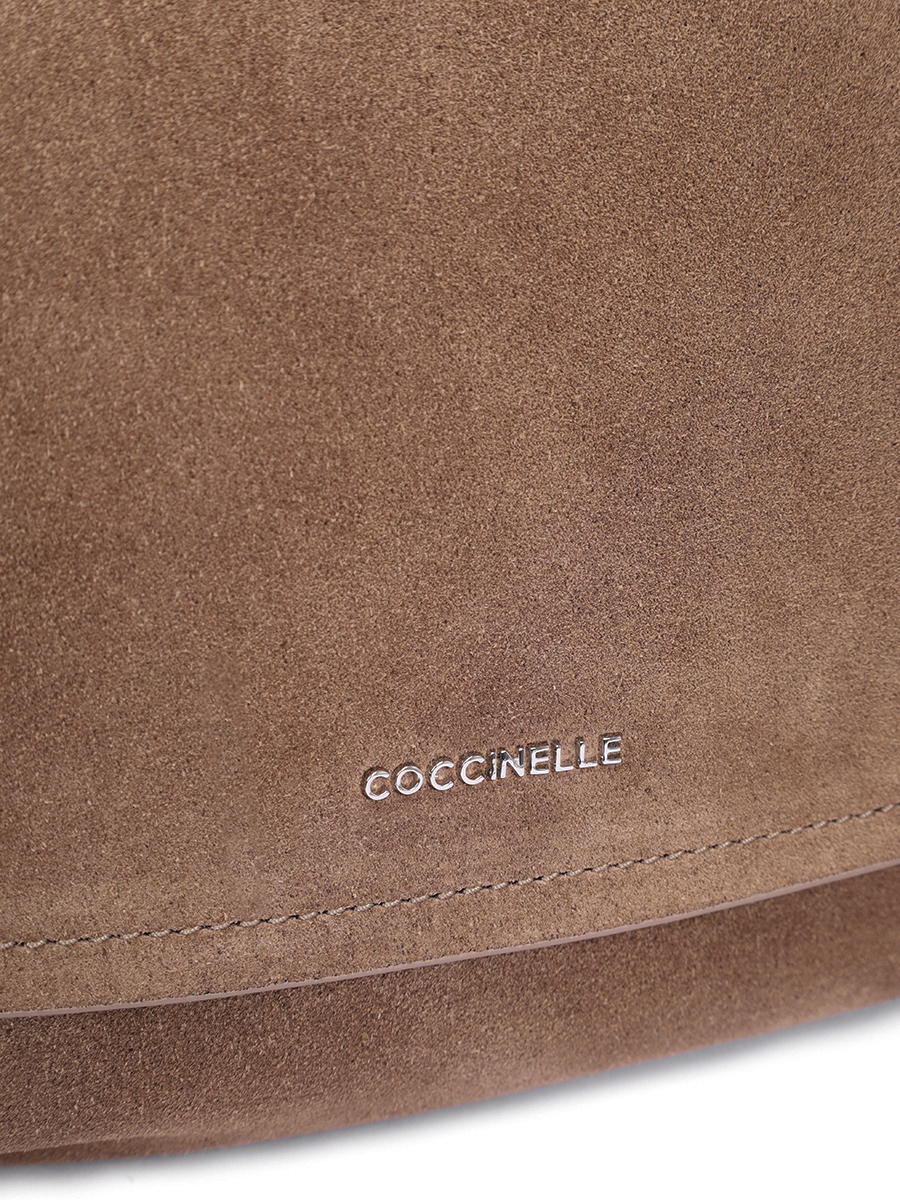 Сумка замшевая Rebekka COCCINELLE E1 T96 15 01 01/N59 Бежевый  Фото 5