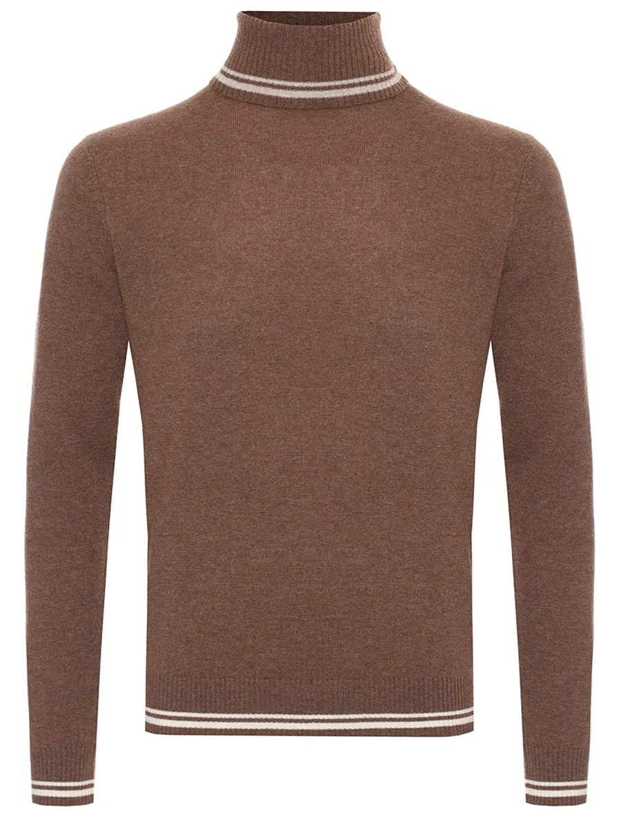 Свитер из шерсти и кашемира L.B.M. 1911 59503/1/6351 Коричневый 