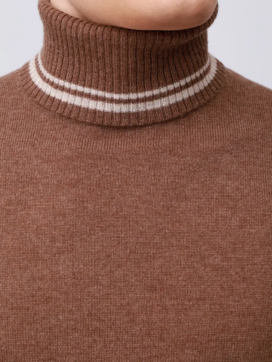 Свитер из шерсти и кашемира L.B.M. 1911 59503/1/6351 Коричневый  Фото 5