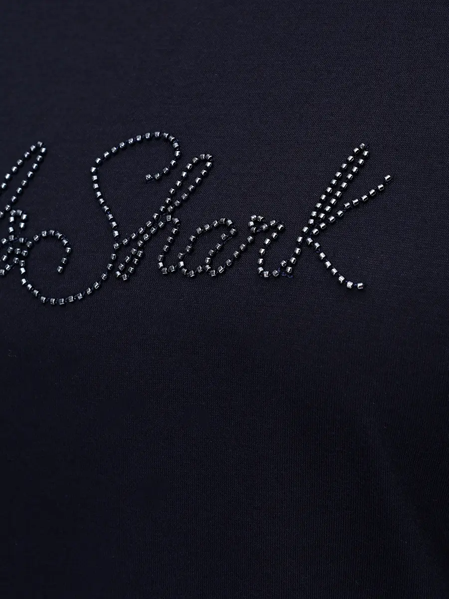 

Лонгслив из хлопка и лиоцелла, Синий, 15351603/050