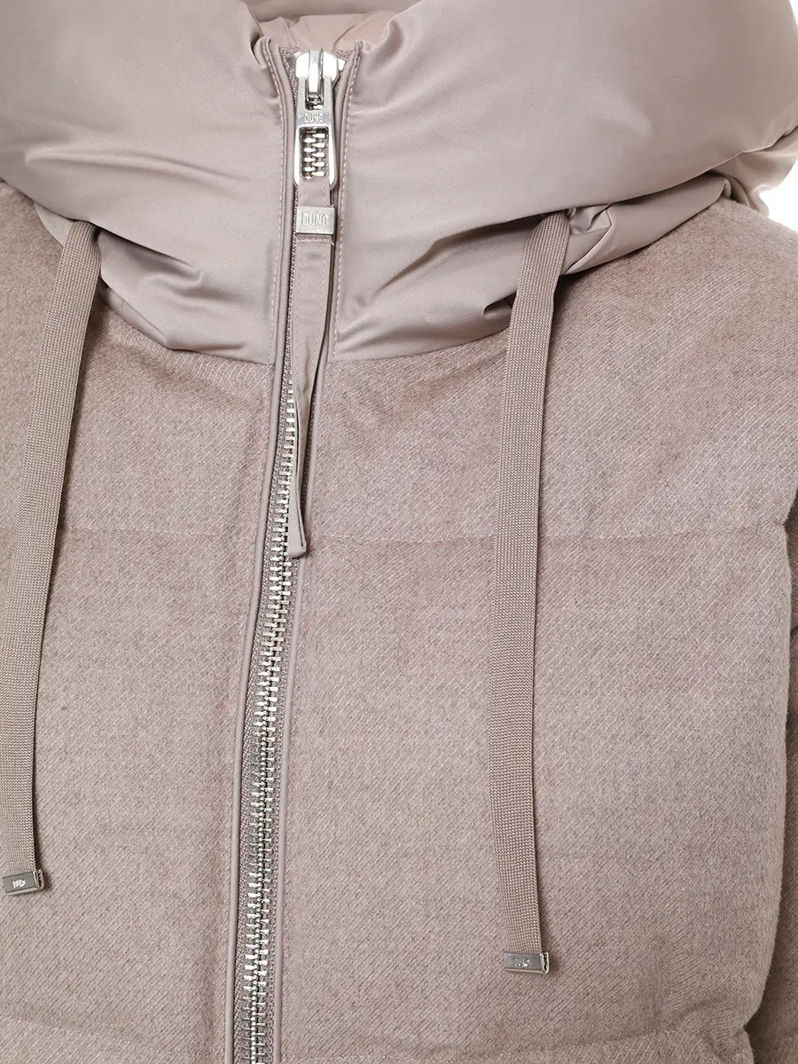 Пуховик стеганый DUNO HEKA 129 Бежевый  Фото 3