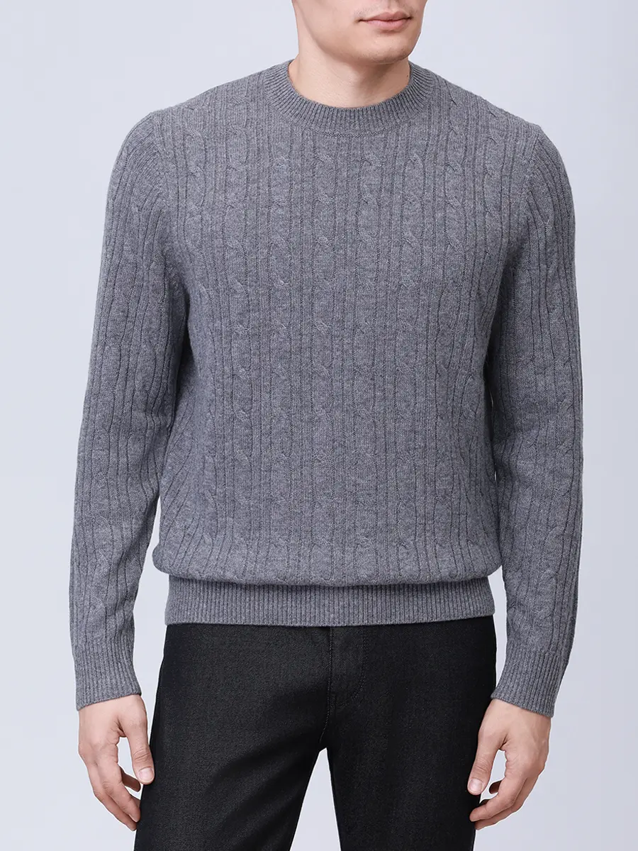 Джемпер шерстяной BOSS 50549975/030 Серый  Фото 4