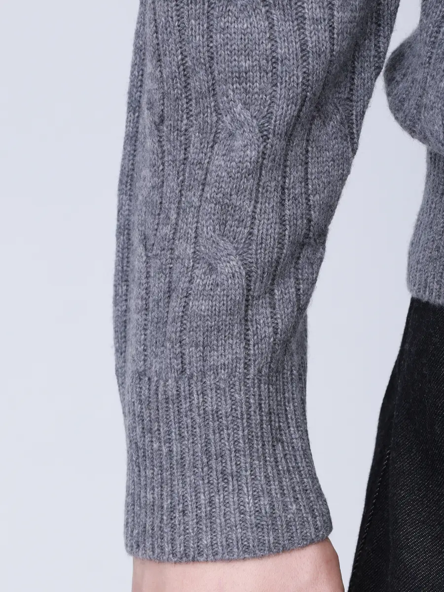Джемпер шерстяной BOSS 50549975/030 Серый  Фото 5