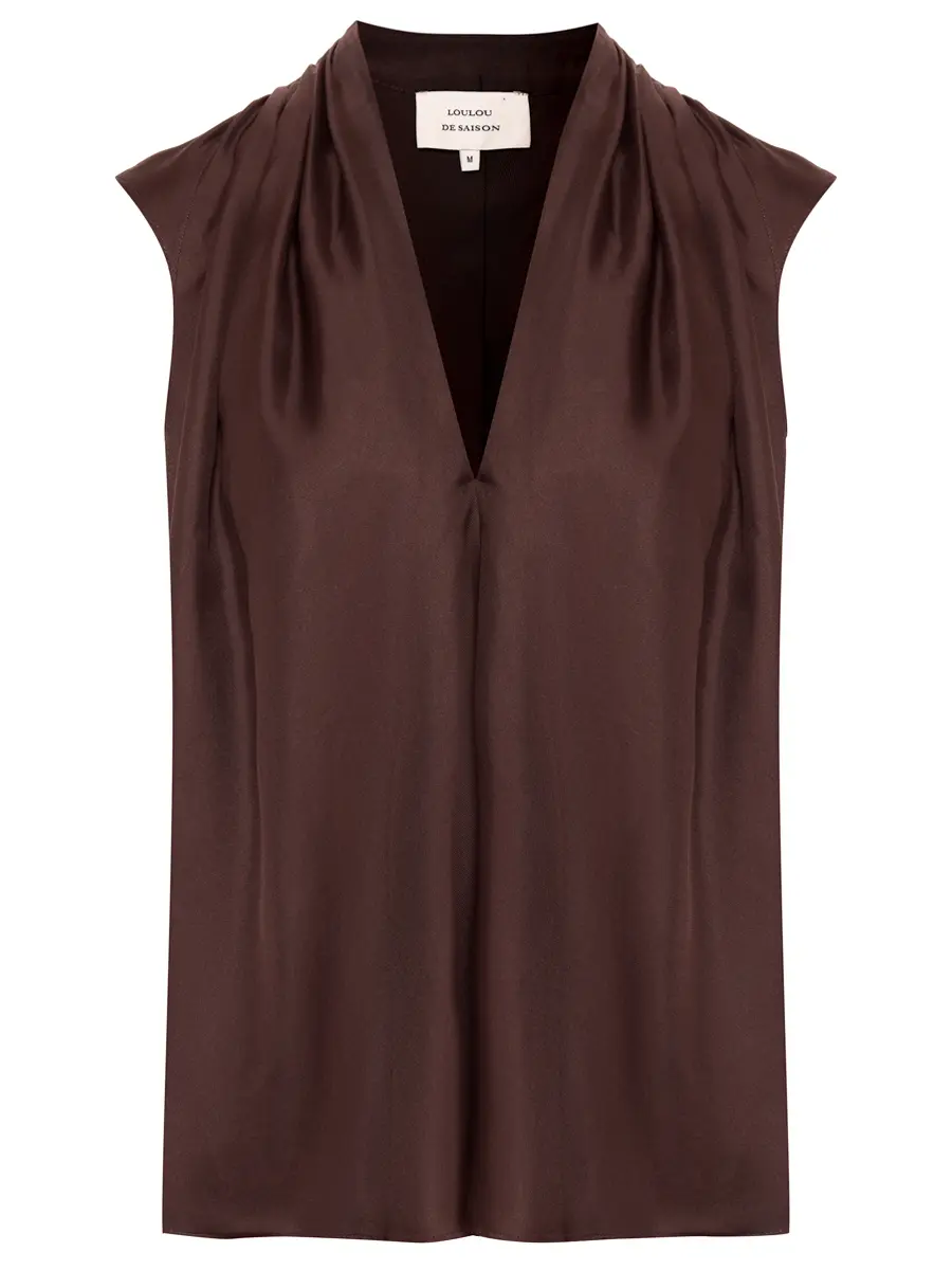 

Топ шелковый Sade, Коричневый, SADE