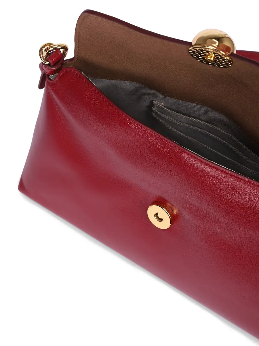 Сумка кожаная Sfera FURLA WE00680-BX2269-CGQ00 Бордовый  Фото 4