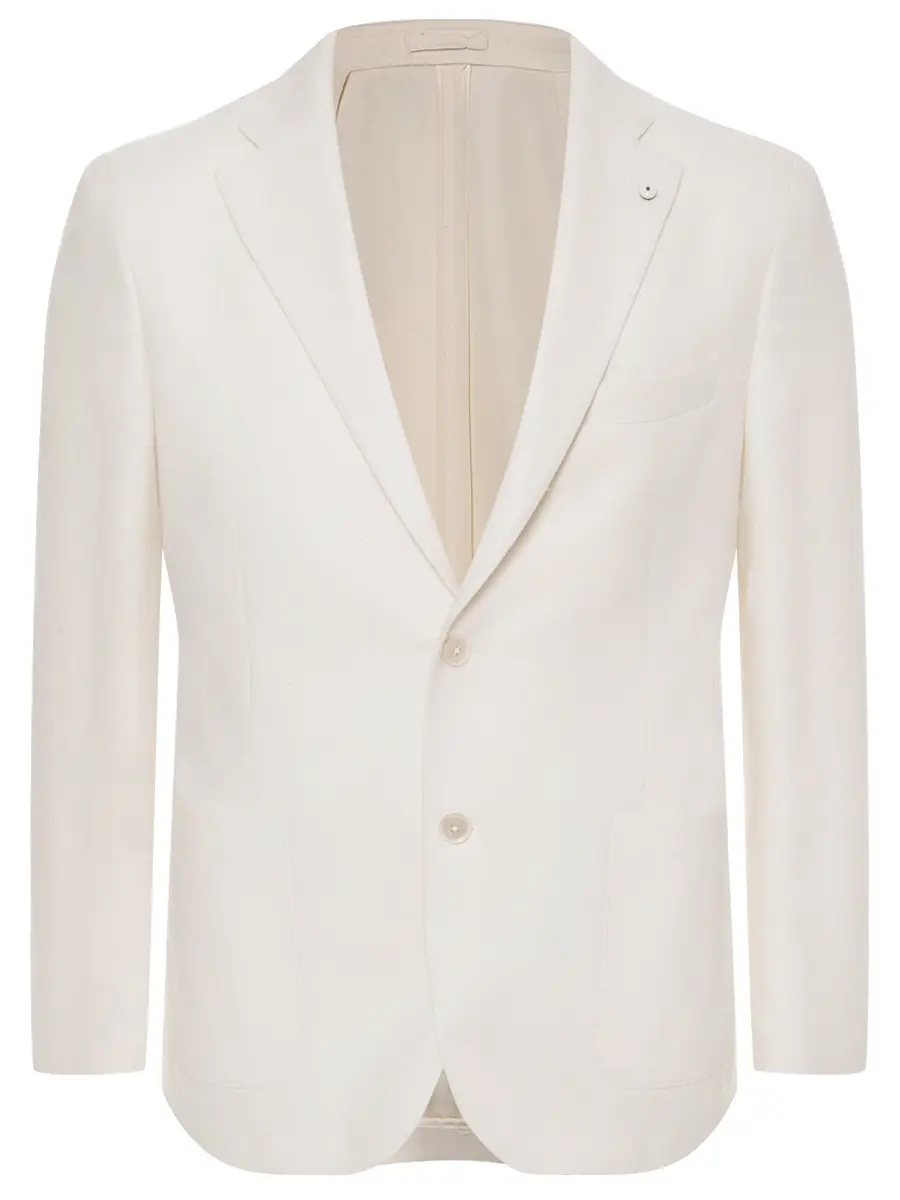 

Пиджак хлопковый, Белый, 52527/1/2692