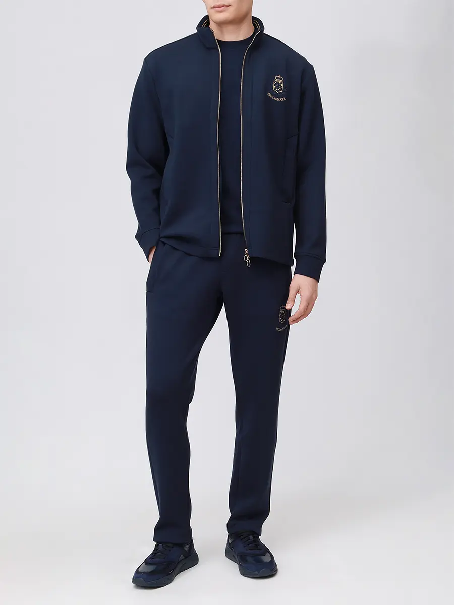 Брюки однотонные PAUL & SHARK 15311824/50Е Синий  Фото 2