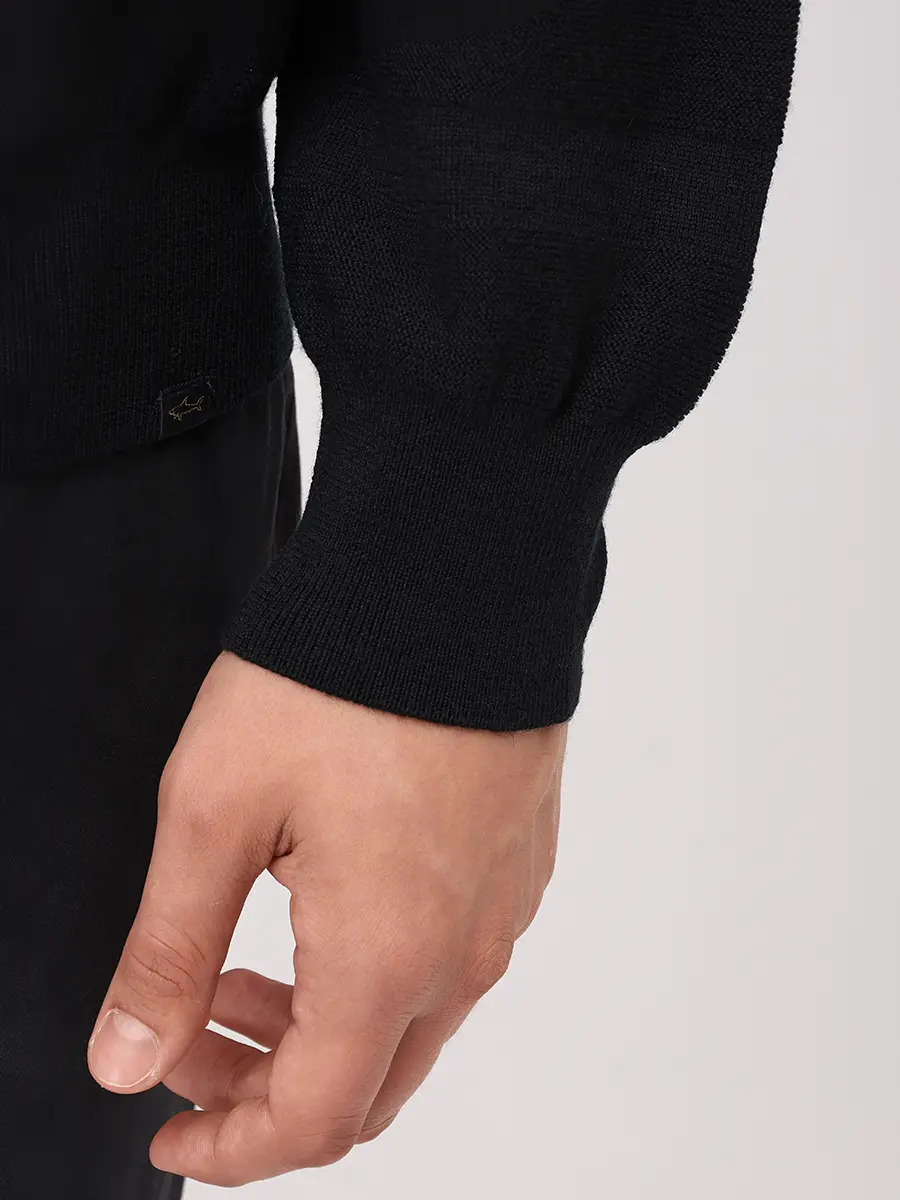 Джемпер шерстяной PAUL & SHARK 15311039/011 Черный  Фото 5