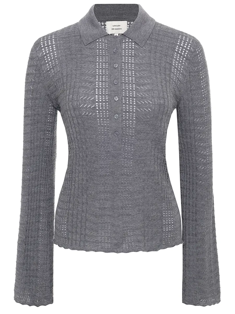 

Поло из шерсти и кашемира Tiha, Серый, TIHA