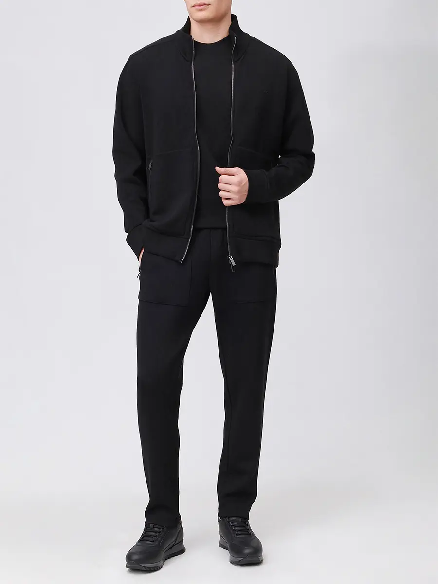 Олимпийка однотонная PAUL & SHARK 15311815/011 Черный  Фото 2