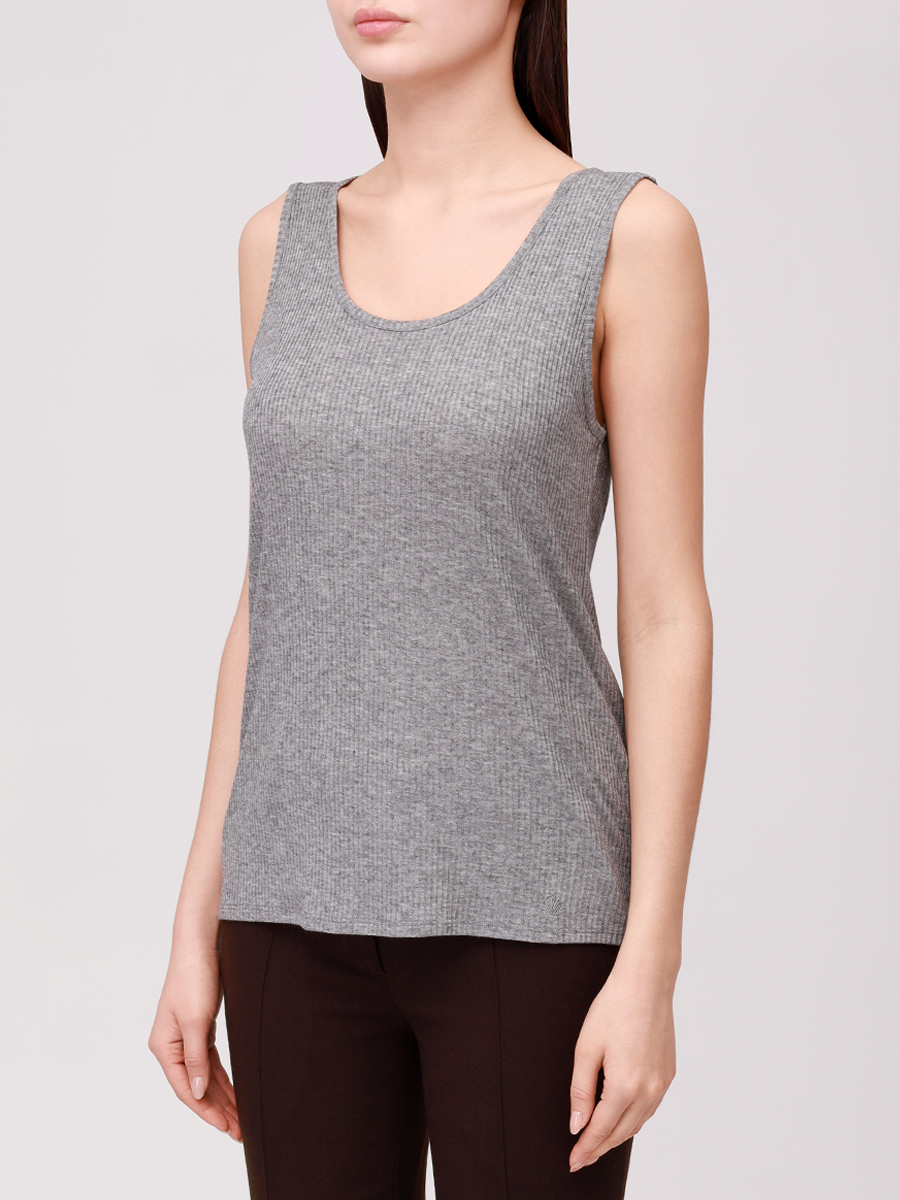 

Майка из вискозы и шерсти, Серый, ALISUDI LDS