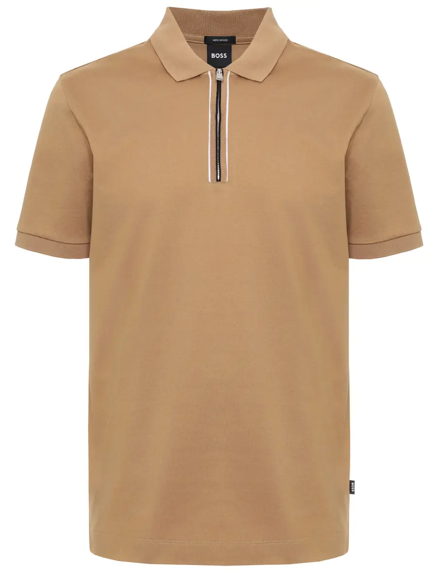 

Поло хлопковое, Бежевый, 50543880/260