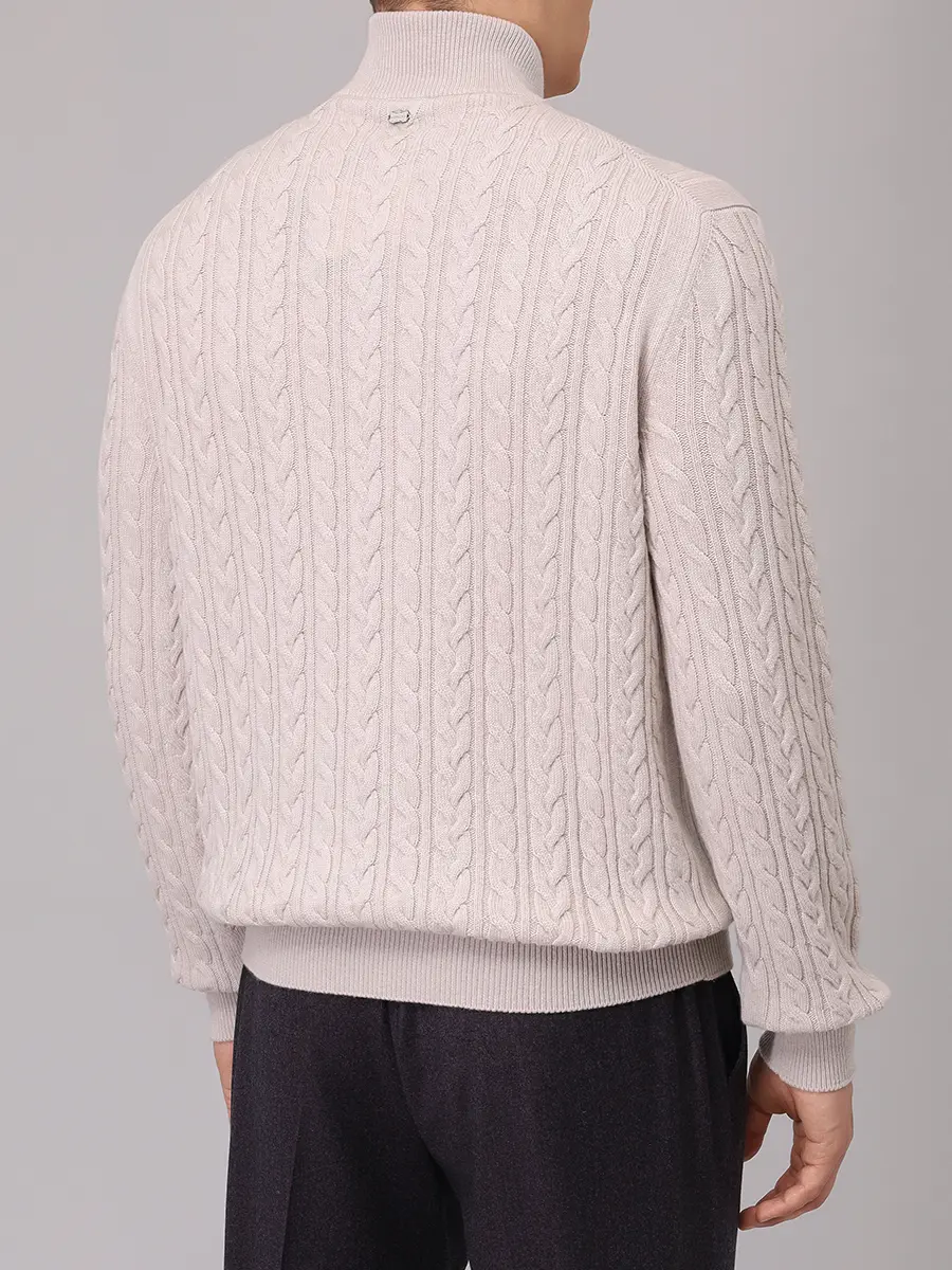 Джемпер кашемировый AGNONA K210U18U-6K0811U-N45 Бежевый  Фото 3