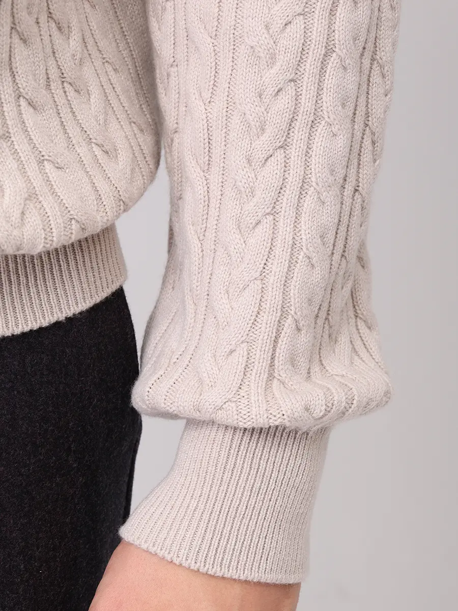 Джемпер кашемировый AGNONA K210U18U-6K0811U-N45 Бежевый  Фото 5